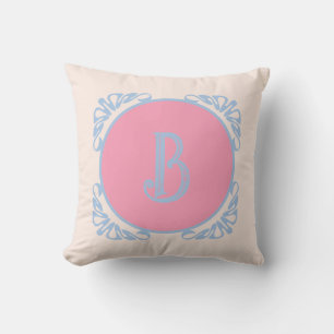 Personalisiertes Rosa und Blau  Kissen