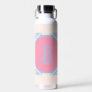 Personalisiertes Rosa und Blau Trinkflasche