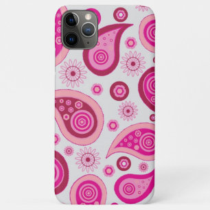 Personalisiertes Rosa und Weiß Girly Paisley Case-Mate iPhone Hülle