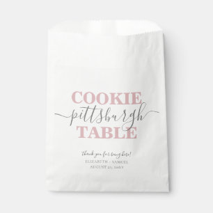 Personalisiertes rosafarbenes Cookie Geschenktütchen
