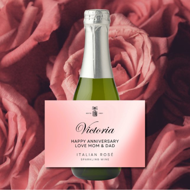 Personalisiertes Rosé-Etikett (Von Creator hochgeladen)