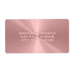 Personalisiertes Rosen-Goldmetallische
