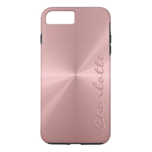 Personalisiertes Rosen-Goldmetallische iPhone 8 Plus/7 Plus Hülle
