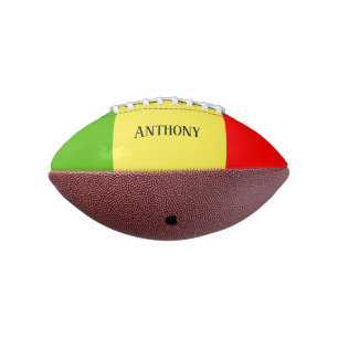 Personalisiertes Rot und Grün Football