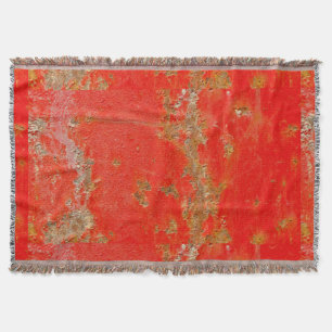Personalisiertes rotes Altfahrzeug, rostetes Metal Decke