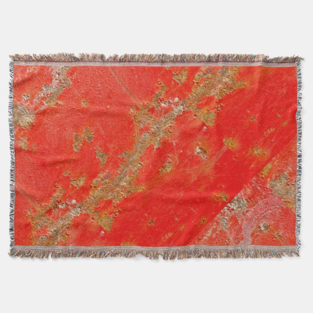 Personalisiertes rotes Altfahrzeug, rostetes Metal Decke (Vorderseite)