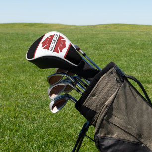 Personalisiertes Rotes Logo-Symbol für den Feuerwe Golf Headcover