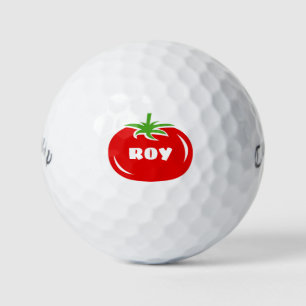 Personalisiertes rotes Tomaten Callaway Golfbälle 
