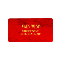Personalisiertes rotes Velvet Muster drucken