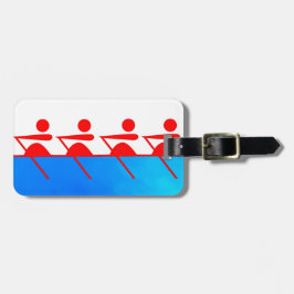 Personalisiertes Rowing Club-Symbol Gepäckanhänger