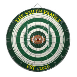 Personalisiertes Rugby-Feld-Dartboard-Wandkunst-De Dartscheibe