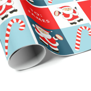 Personalisiertes Rugby-Urlaubs-Geschenkverpackungs Geschenkpapier