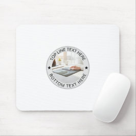 Personalisiertes rundes Foto-Text-Mark-Geschenk Mousepad