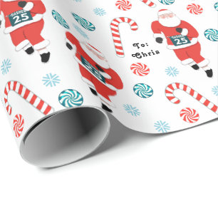 Personalisiertes Running Holiday Geschenkpapier
