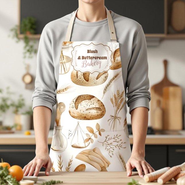 Personalisiertes rustikales Backunternehmen Schürze (Von Creator hochgeladen)