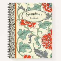 Personalisiertes rustikales Blumenkochbuch