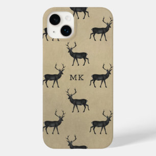 Personalisiertes Rustikales Hirsch-Monogramm Case-Mate iPhone 14 Plus Hülle