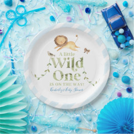 Personalisiertes Safari Jungle Baby Dusche Party Pappteller