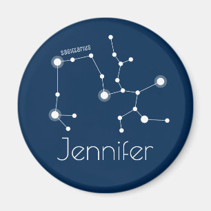 Personalisiertes Sagittarius Zodiac-Konstellation Magnet