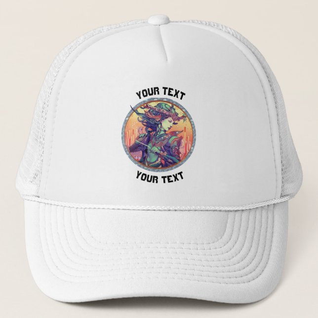 PERSONALISIERTES Sagittarius ZODIAC SIGN Truckerkappe (Vorderseite)