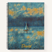 Personalisiertes Sailboat-Notebook