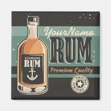 Personalisiertes Sailor Rum Liquor Flasche Retro S