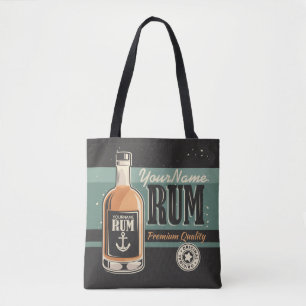 Personalisiertes Sailor Rum Liquor Flasche Retro S Tasche