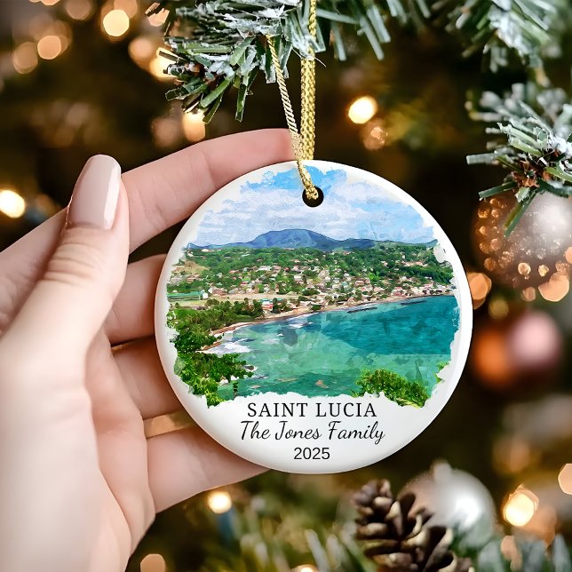 Personalisiertes Saint Lucia Ornament, Saint Lucia Keramik Ornament (Von Creator hochgeladen)