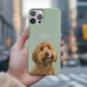 Personalisiertes Salbeigrünes Hunde-Foto  Case-Mate iPhone Hülle