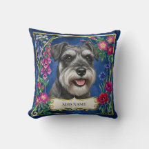 Personalisiertes Salz- und Pfeffer-Schnauzer-Blau-