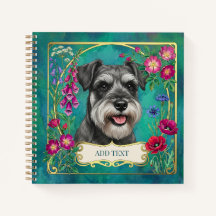 Personalisiertes Salz- und Pfeffer-Schnauzer-Notiz