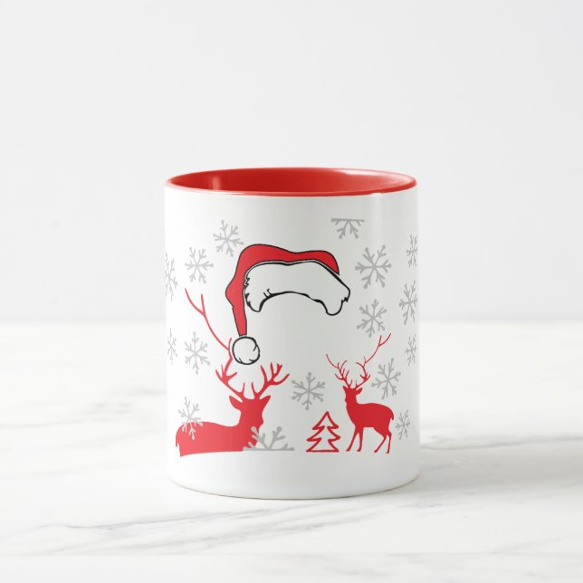 Personalisiertes Santa Face Tasse (Zentrum)