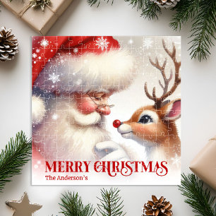 Personalisiertes Santa Rudolph Weihnachts-Kinderpu