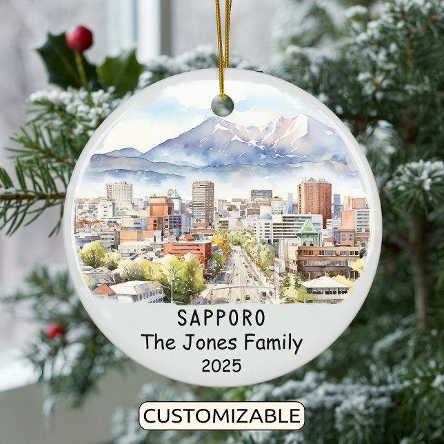 Personalisiertes Sapporo-Ornament, Japan Keramik Ornament (Von Creator hochgeladen)