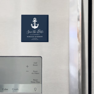 Personalisiertes Save The Date Hochzeit Nautical N Magnet