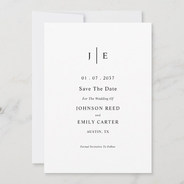 Personalisiertes Save-the-Date Save The Date (Vorderseite)
