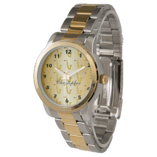 Personalisiertes Saxophon-Design Armbanduhr