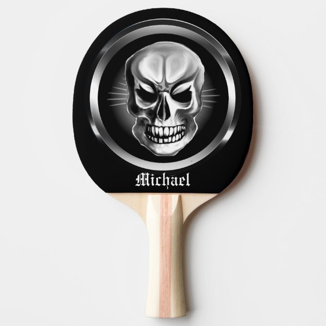 Personalisiertes SchädelPing Pong Paddel Tischtennis Schläger (Vorderseite)
