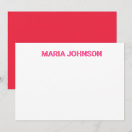 Personalisiertes Schattenmonogramm, anfänglich ros Dankeskarte