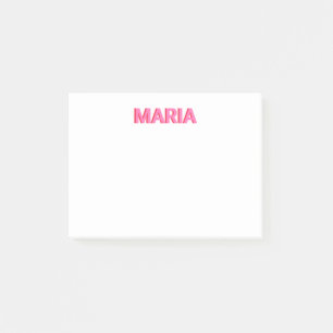 Personalisiertes Schattenmonogramm, anfänglich ros Post-it Klebezettel