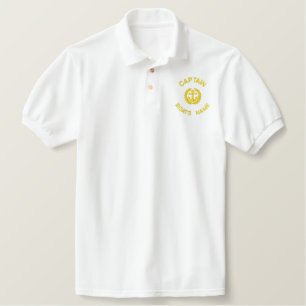 Personalisiertes Schiffskapitän Monogramm und Ank