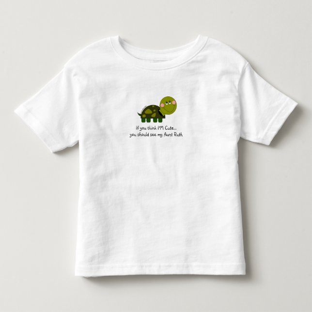 Personalisiertes Schildkrötet-stück Kleinkind Kleinkind T-shirt (Vorderseite)
