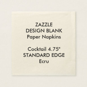 Personalisiertes Schlicht Edge Cocktailpapier Napk Serviette