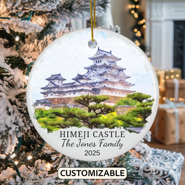 Personalisiertes Schloss Himeji Keramik Ornament (Von Creator hochgeladen)