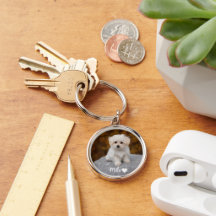 Personalisiertes Schlüsselanhänger-Foto mit Namen 