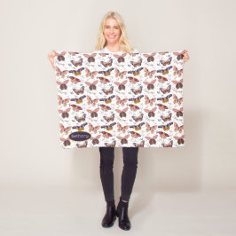 Personalisiertes Schmetterlingsmuster Kinderschuh Fleecedecke