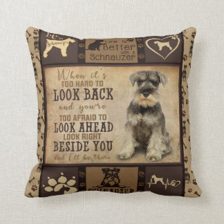 Personalisiertes Schnauzer Dog Blanket Geschenk, H Kissen