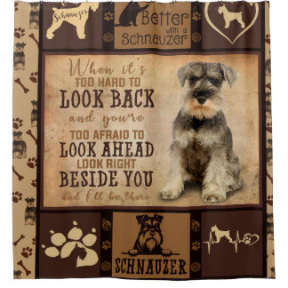 Personalisiertes Schnauzer Hund-Blanket-Geschenk, Duschvorhang