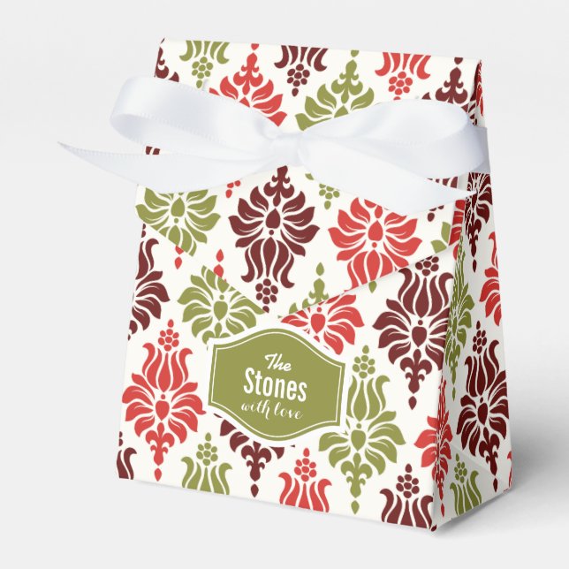 Personalisiertes Schneeflocken-Muster Geschenkschachtel (Vorderseite)