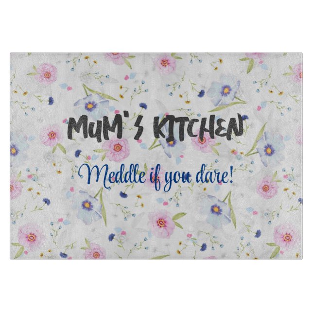 Personalisiertes Schneidebrett mit geschliffenen B (Vorderseite)